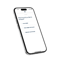 Smartphone with weight loss app