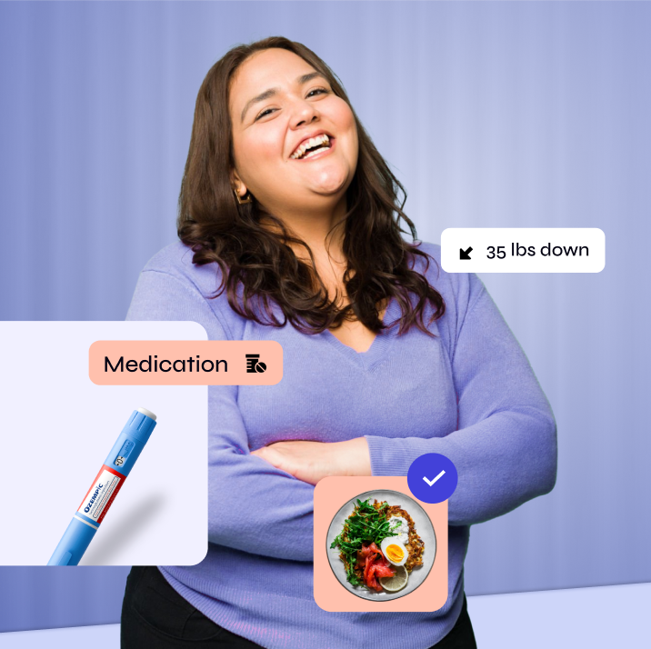 happy person using GLP-1